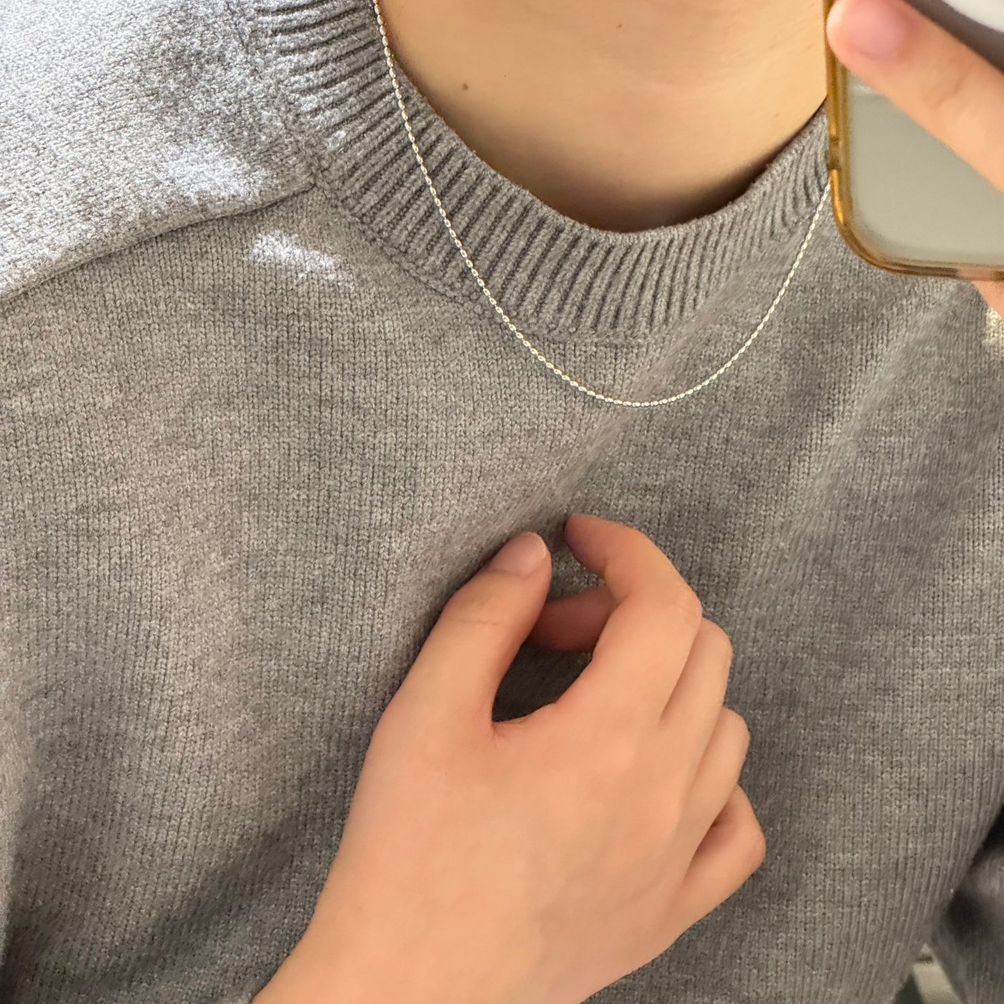 橄榄豆豆链Olive Beads Plain Necklace