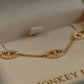 14K Solid Gold Spark Link Bracelet猪鼻子