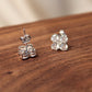 铂金Platinum PT950 Shiny Clover Earrings