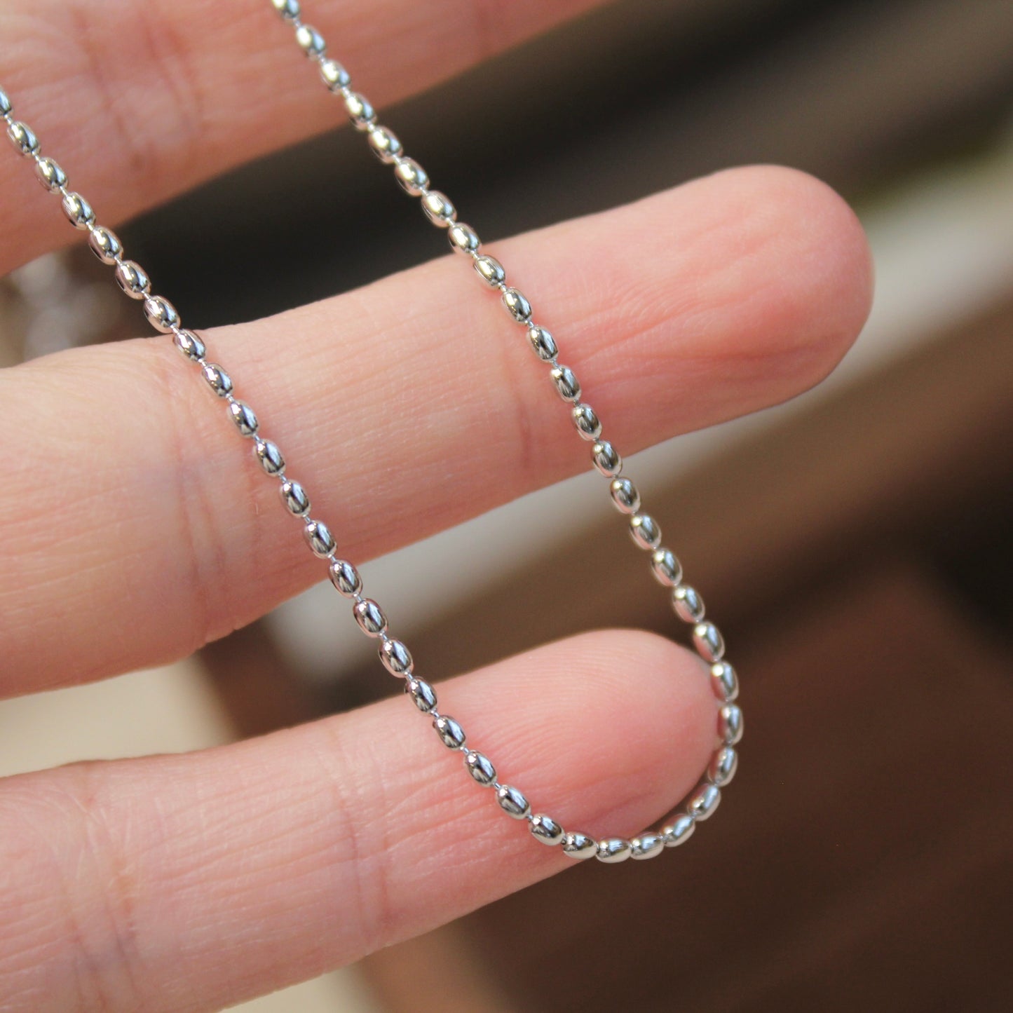 橄榄豆豆链Olive Beads Plain Necklace