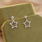 Shiny Star Moissanite Stud Earrings