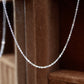 铂金Platinum PT950 Plain Chain Necklace