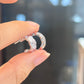 Plaid Moissanite C-Shape Earrings