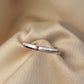 拉丝 Brushed Finish Natural Ruby Ring