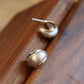 Matte Finish C-Shape Earrings