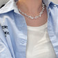 Floral-Shape Natural Freshwater Pearl Necklace