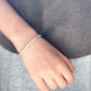 Matte Finish Double-Color Bangle Bracelet拉丝