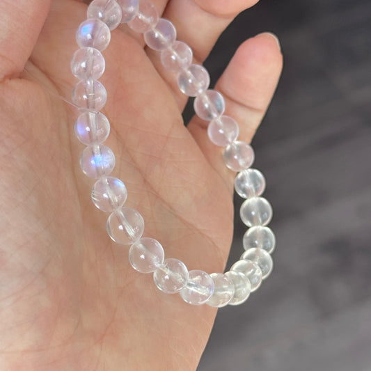 Creamy Natural Blue Moonstone Bracelet
