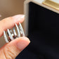U-Shape Moissanite Hoop Earrings