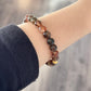18K Solid Gold Black Rutilated Quartz Bracelet 满色黑金发晶