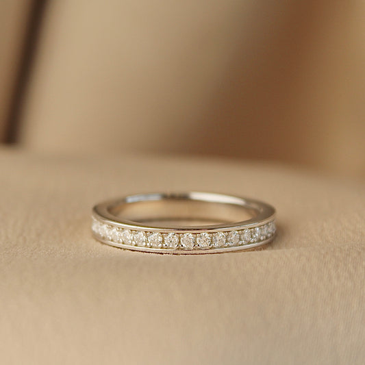 Full Eternity Moissanite Ring