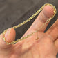 18K Solid Gold Classic Link Bracelet