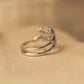 Multi-Layers Sparkling Moissanite Ring