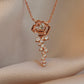 Never-Fading Rose Moissanite Necklace