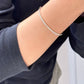 Classic Sparkling Oval Bangle Bracelet