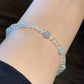 Natural Jadeite & Clear Crystal Bracelet