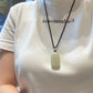 Natural Jade Long Necklace 如意无事牌