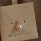 14K Solid Gold Natural Pearl Pendant