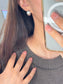 Matte Finish C-Shape Earrings