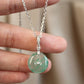 非洲翠平安扣African Aventurine Peace Buckle Necklace