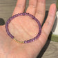 小碎金18K Solid Gold Natural Amethyst Bracelet