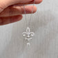 铂金Platinum Iris Flower Pendant