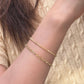 18K Solid Gold Classic Link Bracelet