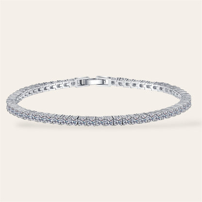 Sparkling Tennis Moissanite Bracelet, 0.06 carat