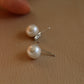 Balance Bar Natural Pearl Earrings