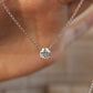 Classic Four Claw Moissanite Necklace, 1 Carat