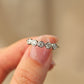 Five Bubbles Moissanite Ring