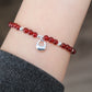 小银坨 Red Agate Silver Bracelet