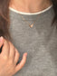 14K Solid Rose Gold Butterfly Necklace 车花工艺