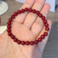 朱砂手串足金Cinnabar Solid Gold Bracelet