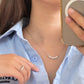 Full Smile Moissanite Necklace, Sterling Silver