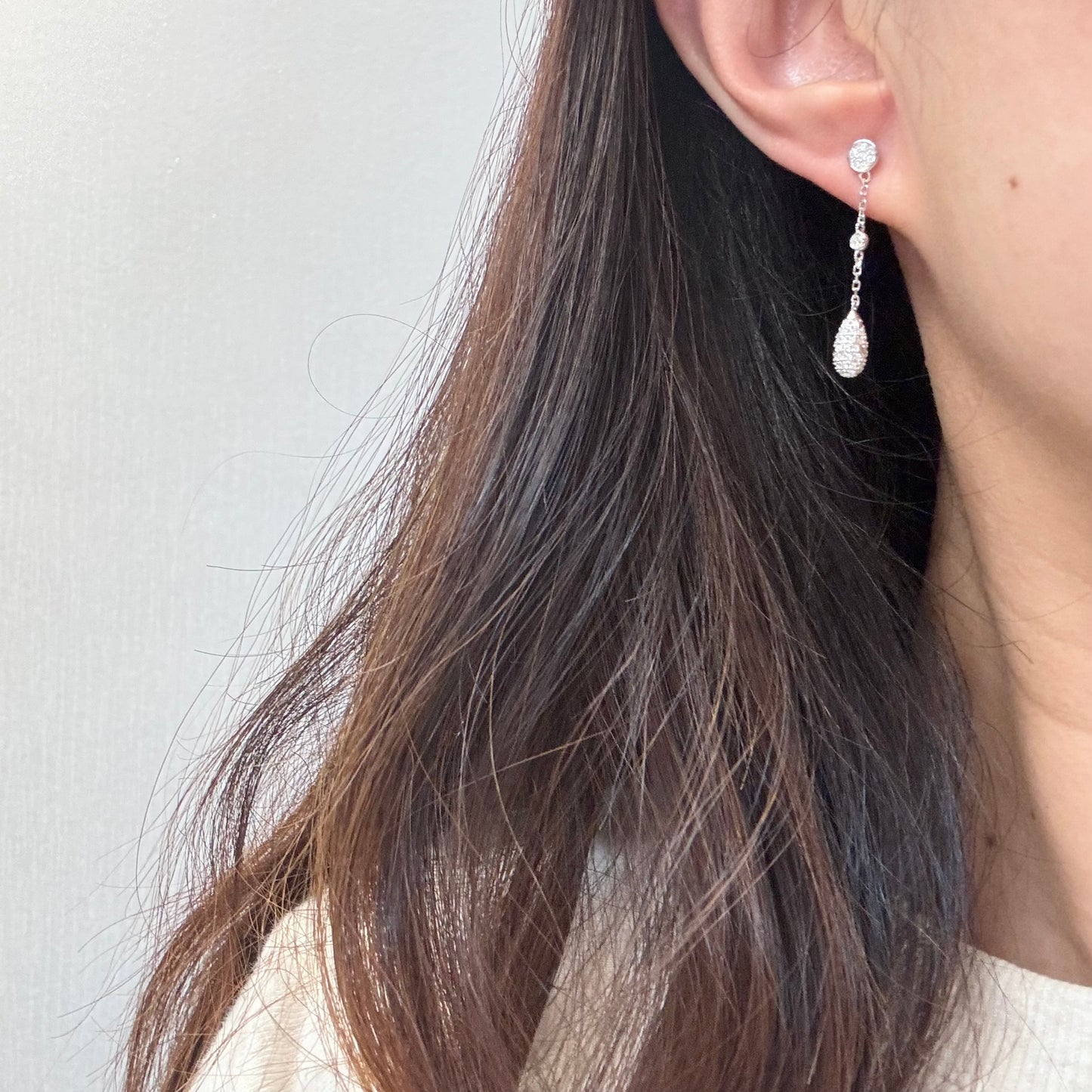 Raindrop Moissanite Earrings