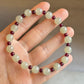 Natural Jade & Garnet Bracelet