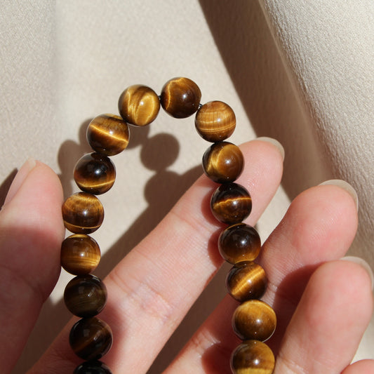 虎眼石 Natural Tiger Eye Bead Bracelet