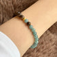 足金翡翠沉香Solid Gold Natural Jadeite and Agarwood Bracelet
