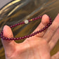 石榴石Natural Garnet & Jade Solid Gold Bracelet