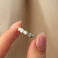 Five Bubbles Moissanite Ring