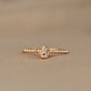 14K Solid Rose Gold Hulu Ring