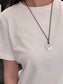 Minimal Loop Silver Necklace
