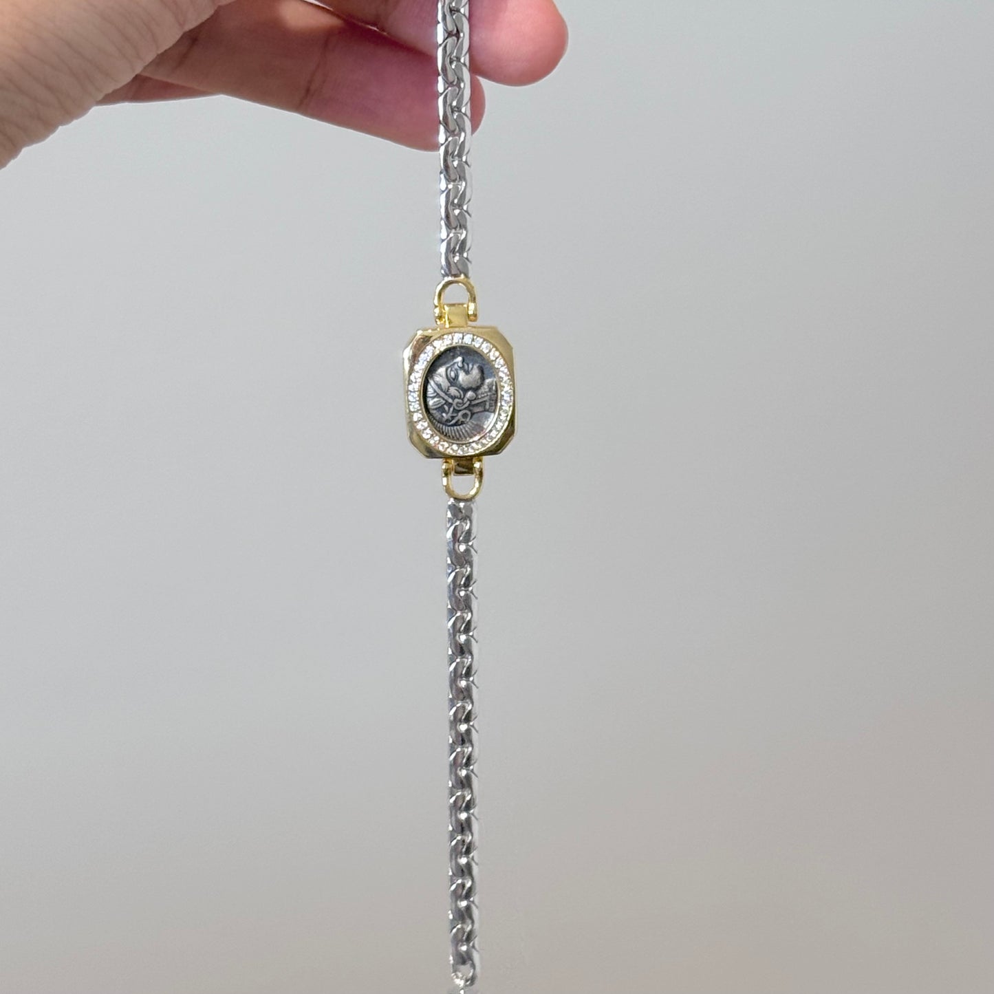Ancient Greek Coin-Inspired Bracelet
