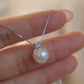 Perfect Round Freshwater Pearl Necklace, 9 to 10mm