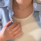 14K Solid Gold Sea Star Bubble Necklace