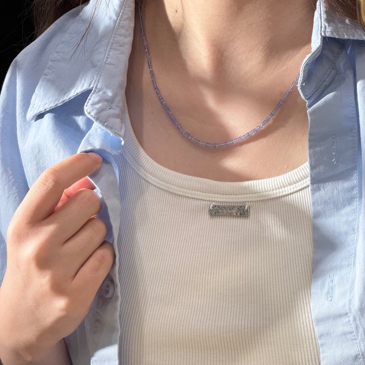 Natural Tanzanite Necklace 坦桑石