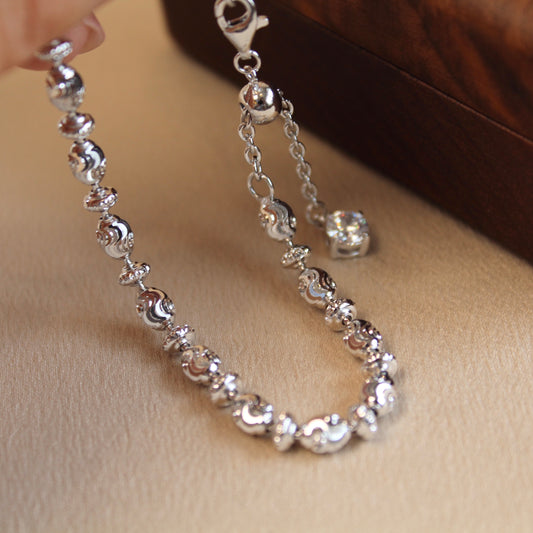 Sparkling Olive Bead Bracelet 波纹橄榄珠