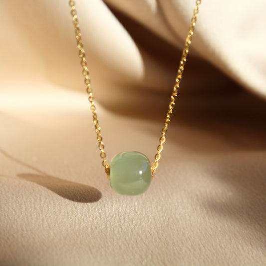 Single LuluTong Natural Jade Necklace