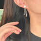 Shiny Star Moissanite Drop Earrings后挂式